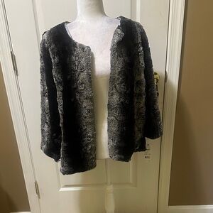 Women's Black and Gray Sweater